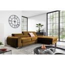 Eltap Grayson Loco Corner Pull-Out Sofa 205x278x92cm, Yellow (CO-GRA-RT-45LO)