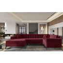 Eltap Montez Loco Corner Pull-Out Sofa 180x340x93cm Violet (CO-MON-LT-25LO)