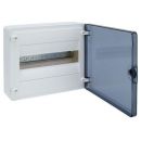 Hager VSTD Transparent Door Distribution Board, White IP44