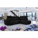 Eltap Loreto Kronos Corner Pull-Out Sofa 210x260x102cm, Black (Lor_170)