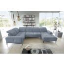 Eltap Neviro Loco Corner Sofa 201x350x77cm, Blue (CO-NEV-LT-03LO)