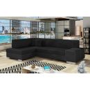 Eltap Fabio Sawana/Soft Corner Pull-Out Sofa 167x268x73cm, Black (F51)