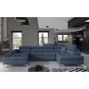 Eltap Eduardo Omega Corner Pull-Out Sofa 60x345x90cm, Blue (Edr_48)