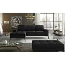 Eltap Torrense MatVelvet Corner Sofa 53x265x98cm, Black (Tor_56)