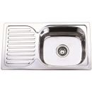Tredi DM-8050 Built-In Kitchen Sink 80x50cm Right Side, Stainless Steel (21426)