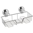 Gedy Hot Bathroom Shelf With Suction Cups 28x14x12cm, Chrome (HO20-14)