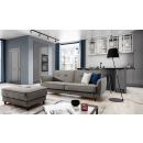 Eltap Bellis Extendable Sofa 220x90x83cm Universal Corner, Grey (SO-BEL-91RIV)