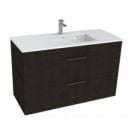 Jika Cube 100 bathroom sink with cabinet, 100x43cm, H=60cm, Black (H4536521763021)