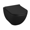 Piekaramais Tualetes Pods Jika Mio rimless, bez vāka, Melns (H8207147160001)