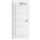  Ar PVC Pārklājumu Durvju Komplekts Dora Horizontal-1, Baltas, Ar Polipropilēna Pārklājumu