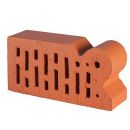 Lode Janka F20 Facing Brick, Perforated, Red, Smooth 250x120x65mm (11.101120L)