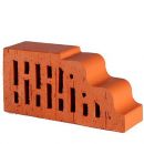 Lode Janka F25 Decorative Brick, Perforated, Red, Smooth 250x120x65mm (11.101125L)
