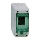 Schneider Electric distribution board for outdoor (in/out) with transparent doors Mini Kaedra, grey IP65