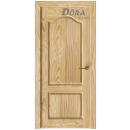 Priedes Koka Durvis Dora Malta Komplekts - Vērtne, Kārba, 2 Eņģes