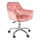 Biroja krēsls Signal Q-190 Velvet, 44x60x80cm, Rozā (OBRQ190VRA)