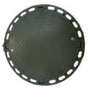 Polymer 790 Plastic sewer manhole with lid, H-80mm, green
