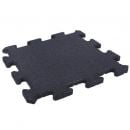 Puzzle rubber floor mat for sports halls and outdoor areas