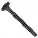 Hexagon screw with washer black, phosphated