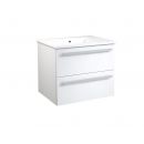 Raguvos Furniture Serena 81.5 Bathroom Sink with Cabinet Glossy White (14113511)