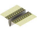 Kustīgais profils līdzenai virsmai Smartherm Smart 720 ar sietu 10x10cm, 2.5m