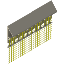 Parapeta pamatprofils Smartherm Smart 820 ar sietu 10cm, 2.5m