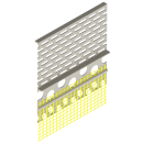 Jumta ventilācijas profils Smartherm Smart 825 ar sietu 10cm, 2.5m