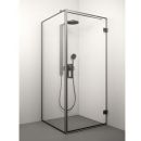 Glass Service Monika Black 70x70cm H=200cm Square Shower Enclosure Transparent Black (70x70MON_B)