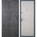 Abwehr Linea N 385 Metal Door with Frame, Dark Concrete/Light Concrete
