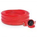 Extender 1-way, 3x2.5mm, with grounding, 25m, red