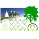 PVC Coated Woven Fence, 25m Roll, 2.6mm Wire, Green