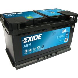 Exide AGM EK800 AGM Car Battery 80Ah, 800A | Prof.lv Viss Online