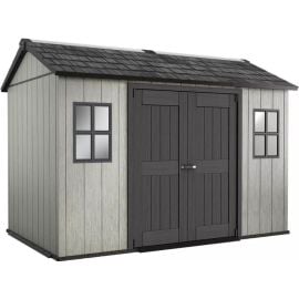 DārzaNoliktavaKeterOakland1175SD350x229x254cm,Melna/Pelēka(29204172)