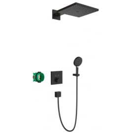 Hansgrohe Raindance E 300/Raindance Select S 120 3jet Shower System with Shower Thermostat, Black (HG27939670) | Shower systems ➟ prof.lv