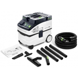 Пылесос для столярных работ Festool CT 15 E-Set, черный/белый (577415) | Строительные пылесосы ➟ prof.lv