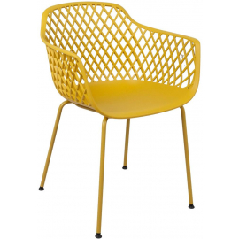 Dārza Krēsls Home4you Papaya, 59.5x54x74.5cm, Dzeltens (75824) | Garden chairs ➟ prof.lv