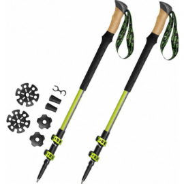 Nūjošanas Nūjas Spokey Compass 105-135Cm Lime/Silver/Black (929459) | Nūjošanas nūjas ➟ prof.lv