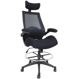 Biroja Krēsls Home4you Miller, 71x70x153.5cm, Melns (27867) | Office chairs ➟ prof.lv