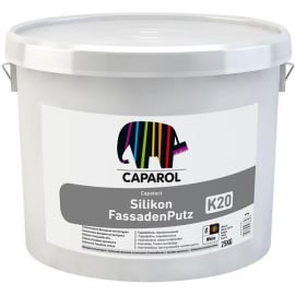 Silikona apmetums Caparol Capatect Silikon FassadenPutz K15 Weiss Base 1 1.5mm 25kg (997755) | Dekoratīvie apmetumi ➟ prof.lv