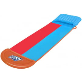 Ūdens Slidkalniņš Bestway ‎H2Ogo! Tsunami Splash Ramp Double Slide ‎52478 Orange/Blue/Red (6941607308981) | Piepūšamās atrakcijas ➟ prof.lv