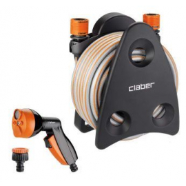 Claber Mini Set Balcony Hose Reel with Hose 10m (449031) | Claber ➟ prof.lv