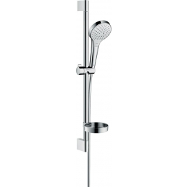 Душевой комплект Hansgrohe Croma Select S Vario смесительный, хром/белый (26566400) | Hаборы для душа ➟ prof.lv