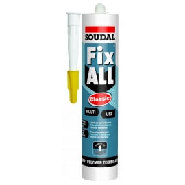 Līme - hermētiķis Soudal FIX ALL Classic 290 ml, balts | Montāžas līmes ➟ prof.lv