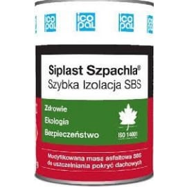 Bitumena špakteļmasa Icopal Siplast Spatula uz šķīdinātāja bāzes 5kg | Bituma mastikas ➟ prof.lv