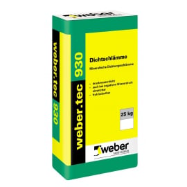 Hidroizolācija Weber .tec 930 ar kapilāru darbības efektu 25kg | Cementa hidroizolācija ➟ prof.lv
