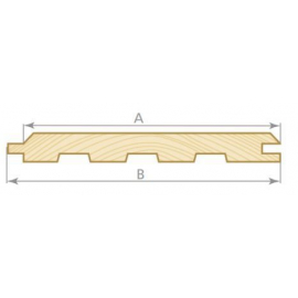 Apdares dēļi, Profils DA34Z, smalki zāģēts, žāvēts 18%, 21x145(135)mm | Apdares dēļi ➟ prof.lv