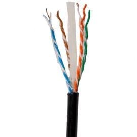 Datu kabelis Securitynet 4x2x0.5mm Cat6 U/UTP, melns ar želeju, PVC, 1m (SEC6UTPG) | Telekomunikāciju, datu kabeļi ➟ prof.lv