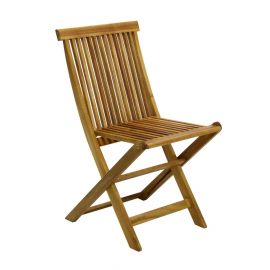 Home4You Garden Chair FINLAY 45x57xH86cm, foldable, wood: acacia, oiled (13181) | Garden chairs ➟ prof.lv