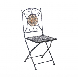 Home4You Garden Chair MOSAIC 36x36xH93cm, foldable, black (38665) | Garden chairs ➟ prof.lv