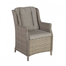 Home4You Garden Chair PACIFIC 61.5x71.5xH91cm, Grey Beige (10494) | Garden chairs ➟ prof.lv