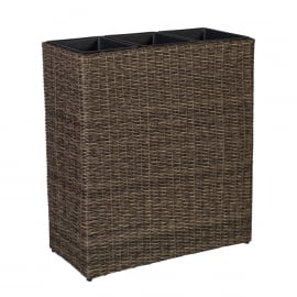 Puķu Kaste Home4You Wicker, 22x77x80cm, Brūns (35161) | Puķu kastes ➟ prof.lv